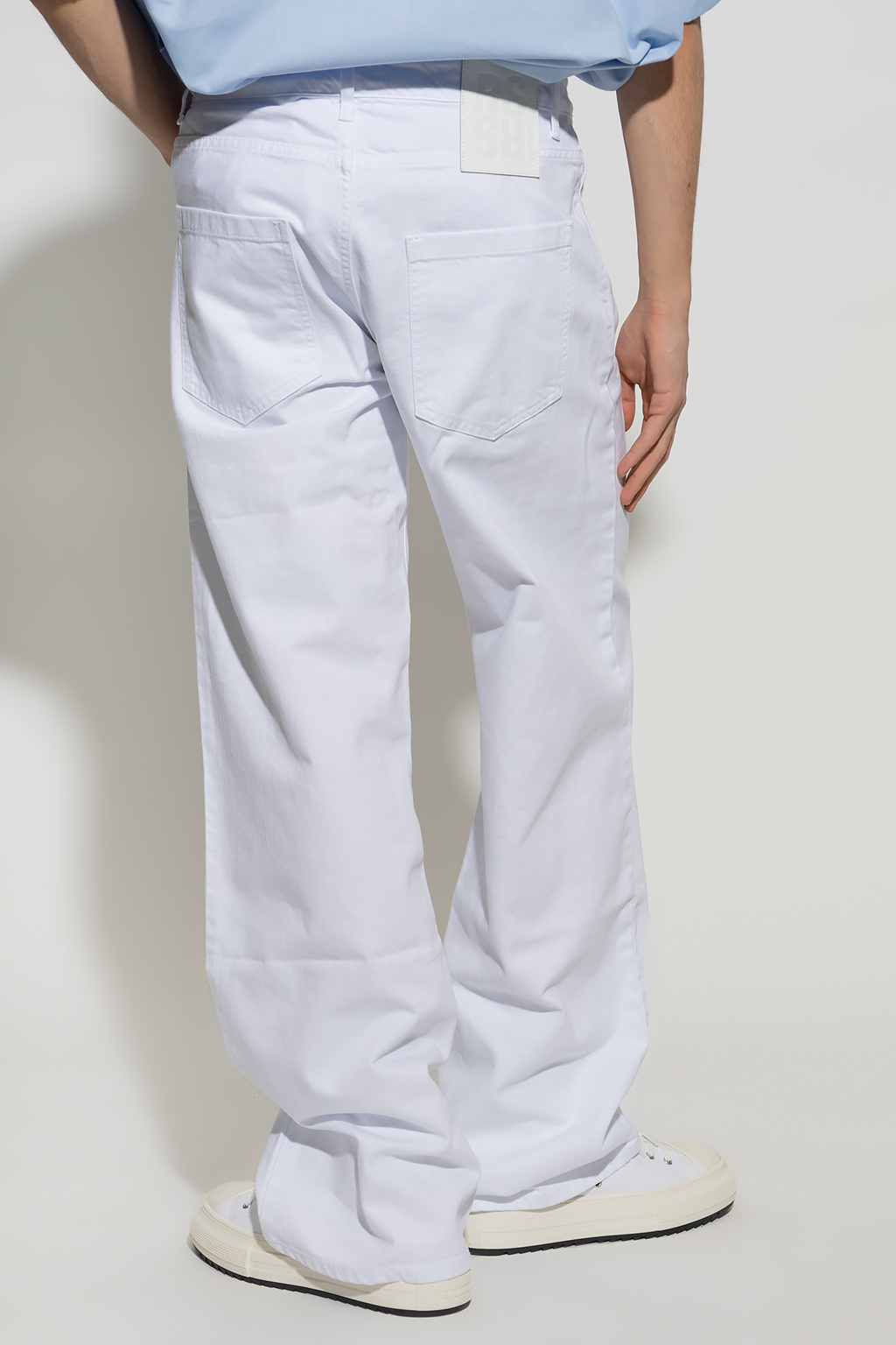 White Jeans with logo Raf Simons - Vitkac Canada